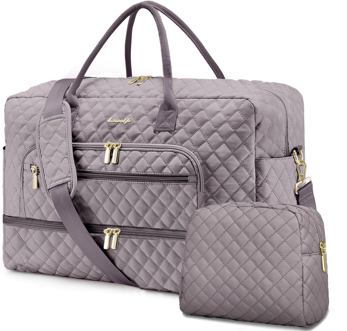 Women's Large Weekender Travel Duffle Bag with Wet Pocket
