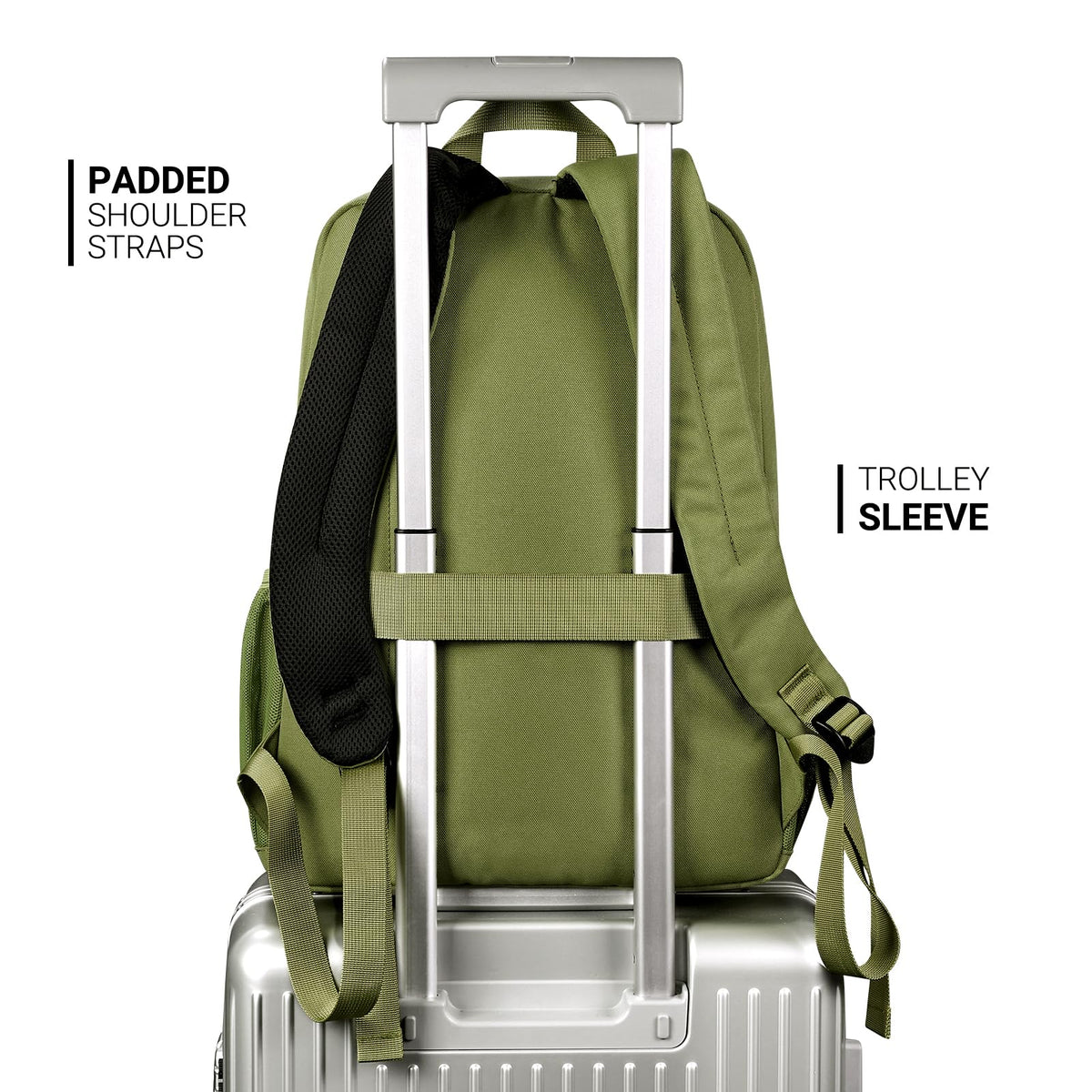 ZORFIN 26L Water-Resistant College and Travel Backpack