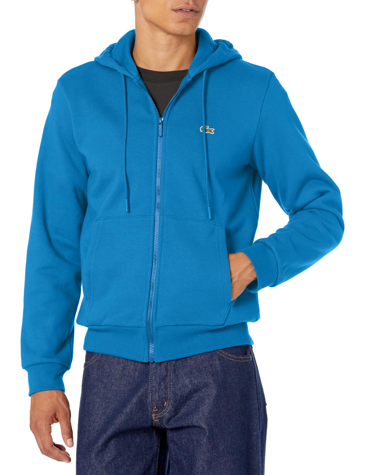 Lacoste Men's Classic Zip-Up Fleece Hoodie Jacket