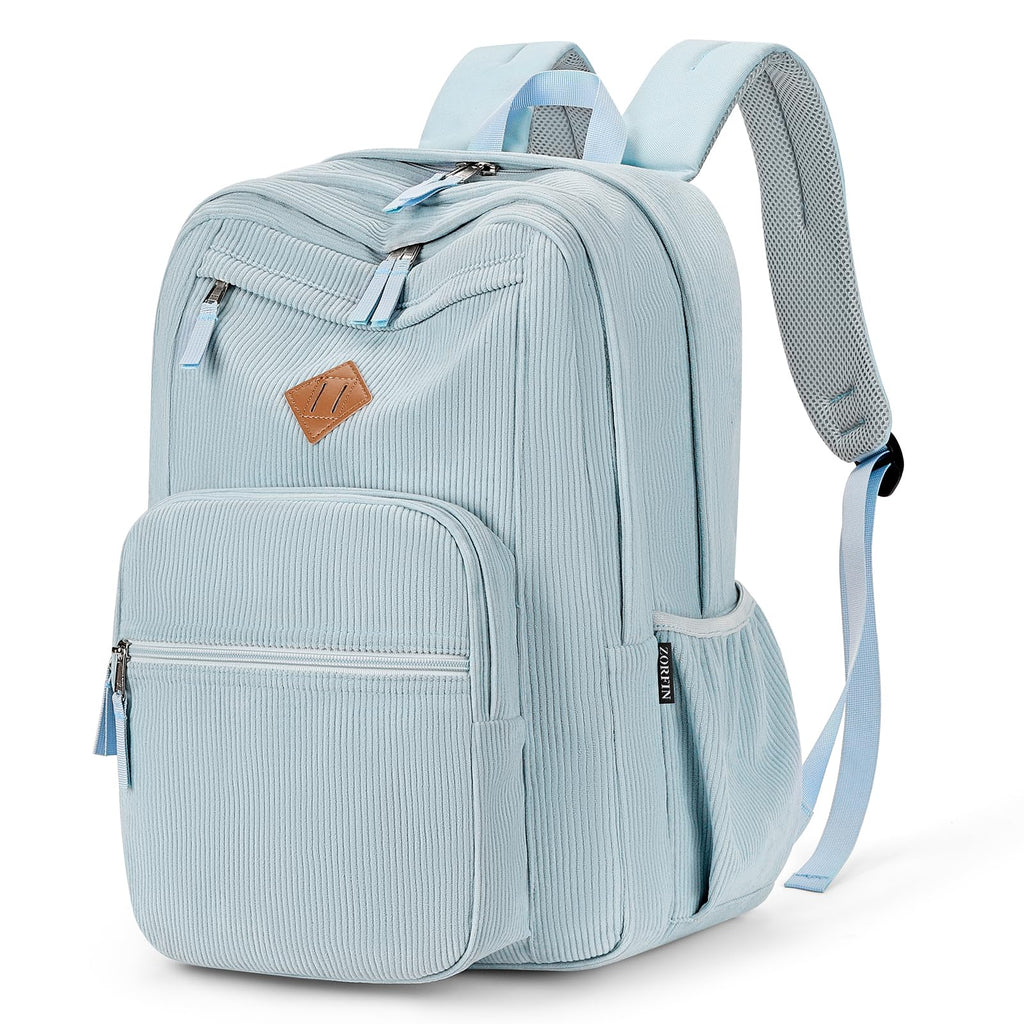 ZORFIN 26L Water-Resistant College and Travel Backpack