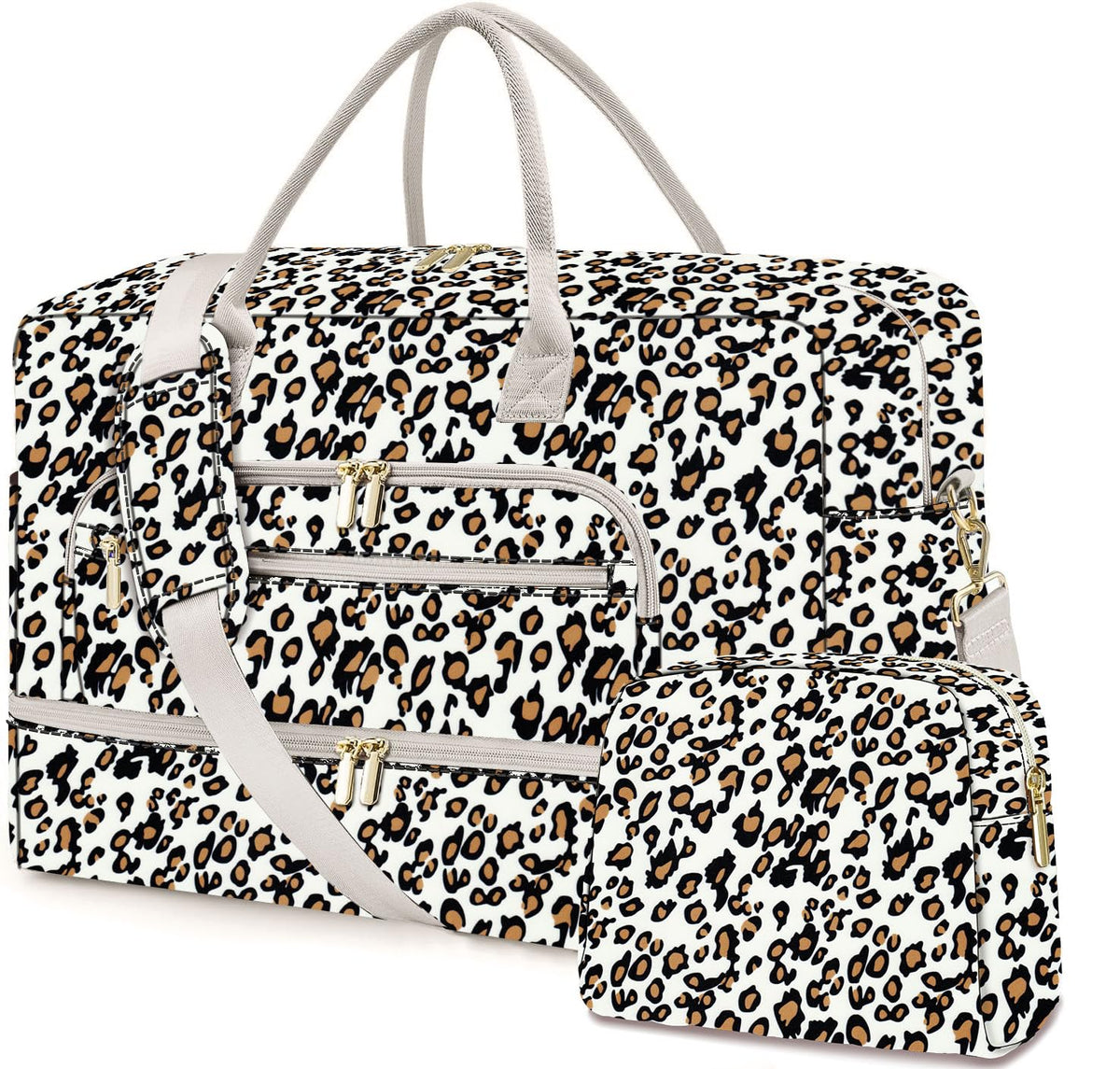 Women's Large Weekender Travel Duffle Bag with Wet Pocket