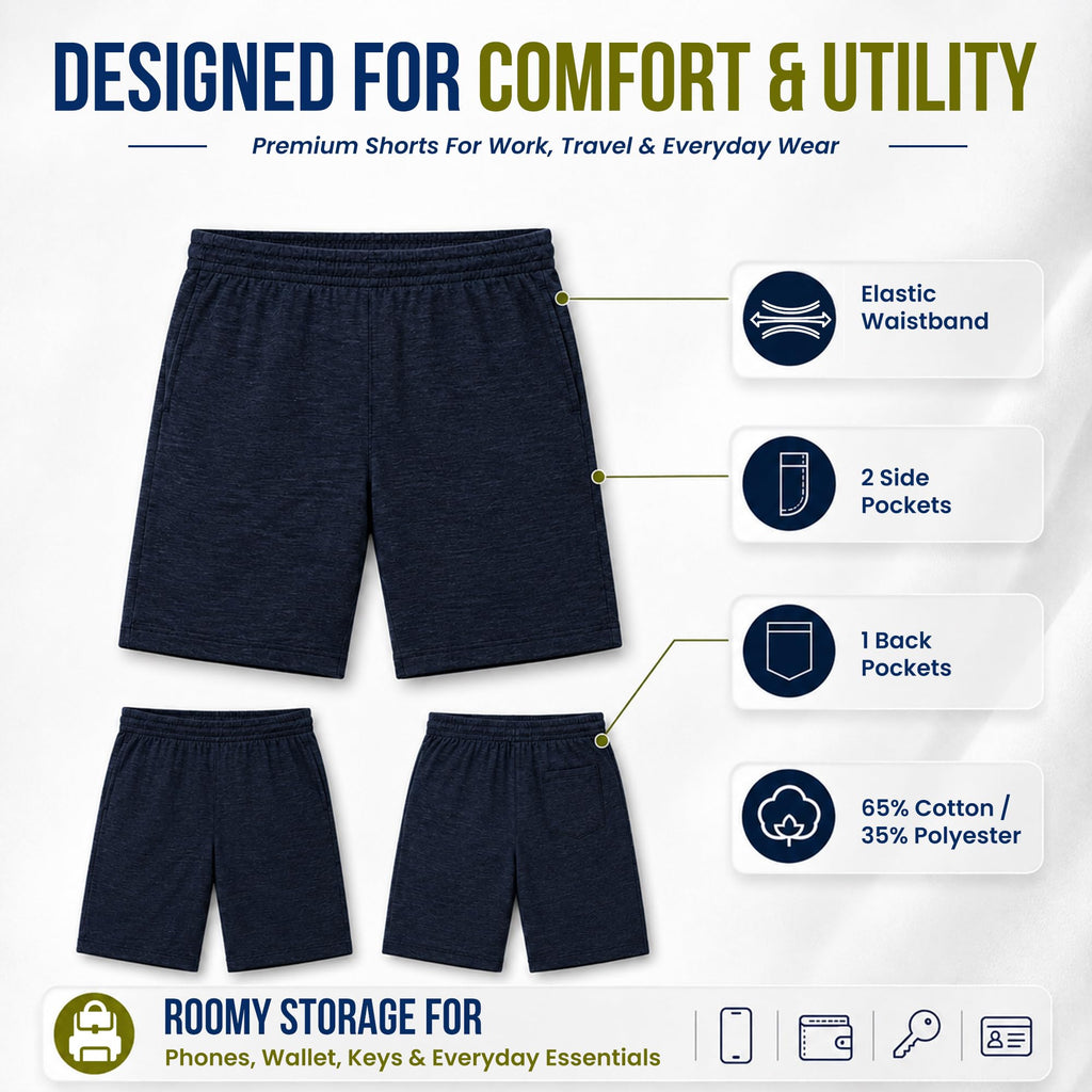 BILLIONHATS Men's Regular Shorts Assorted Sizes 54-Pack