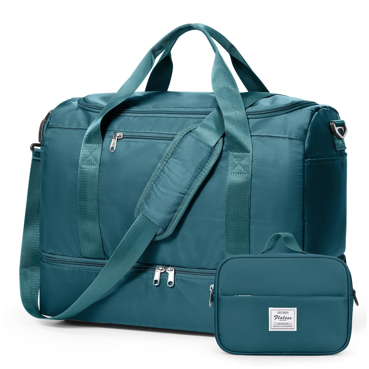 Women's Large Weekender Duffle Bag with Shoe Compartment