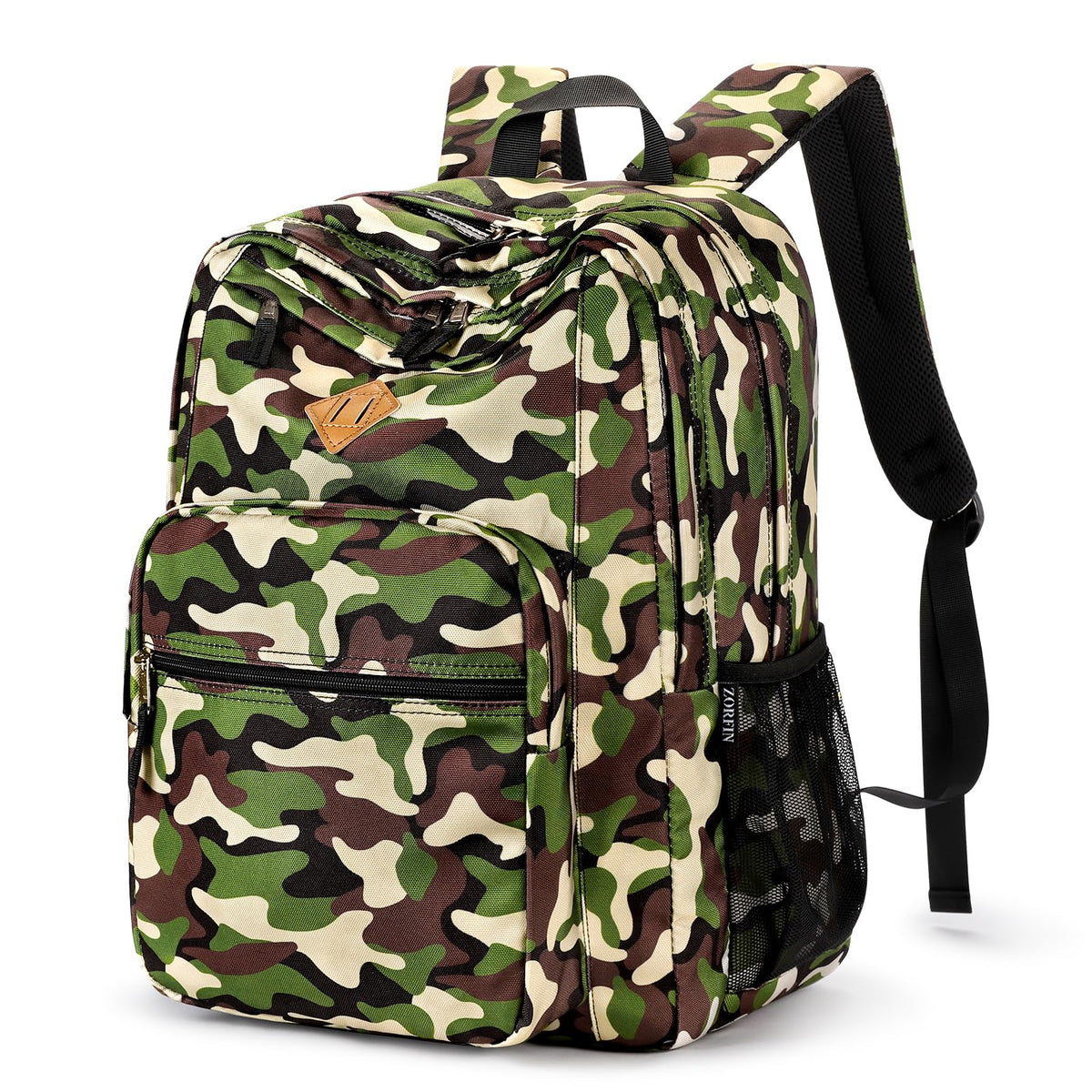 ZORFIN 26L Water-Resistant College and Travel Backpack