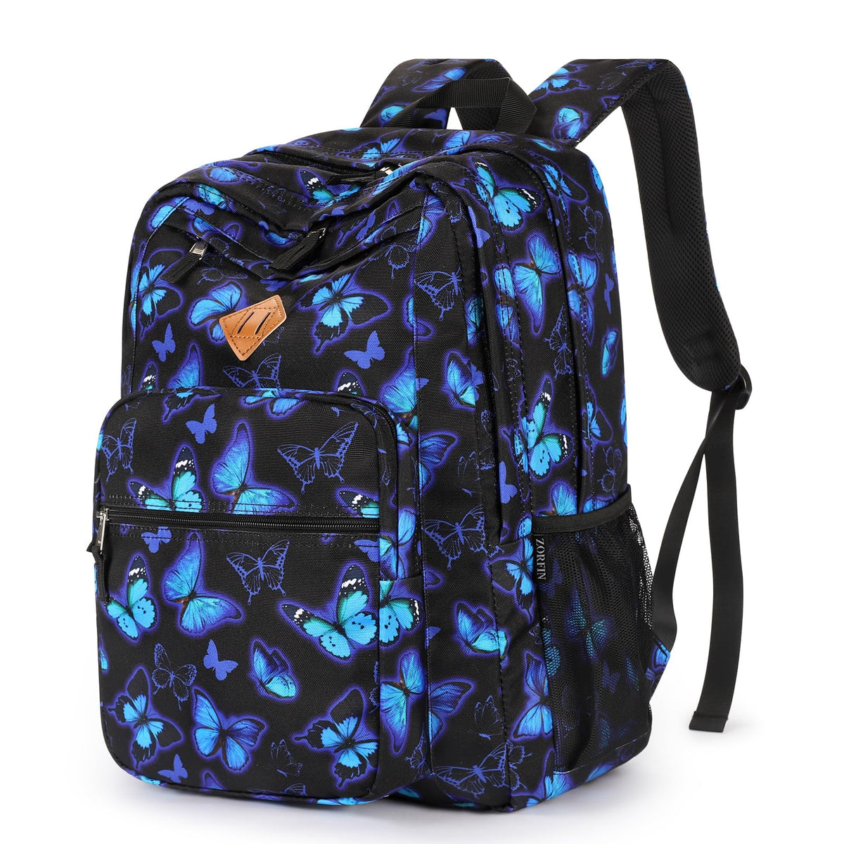 ZORFIN 26L Water-Resistant College and Travel Backpack