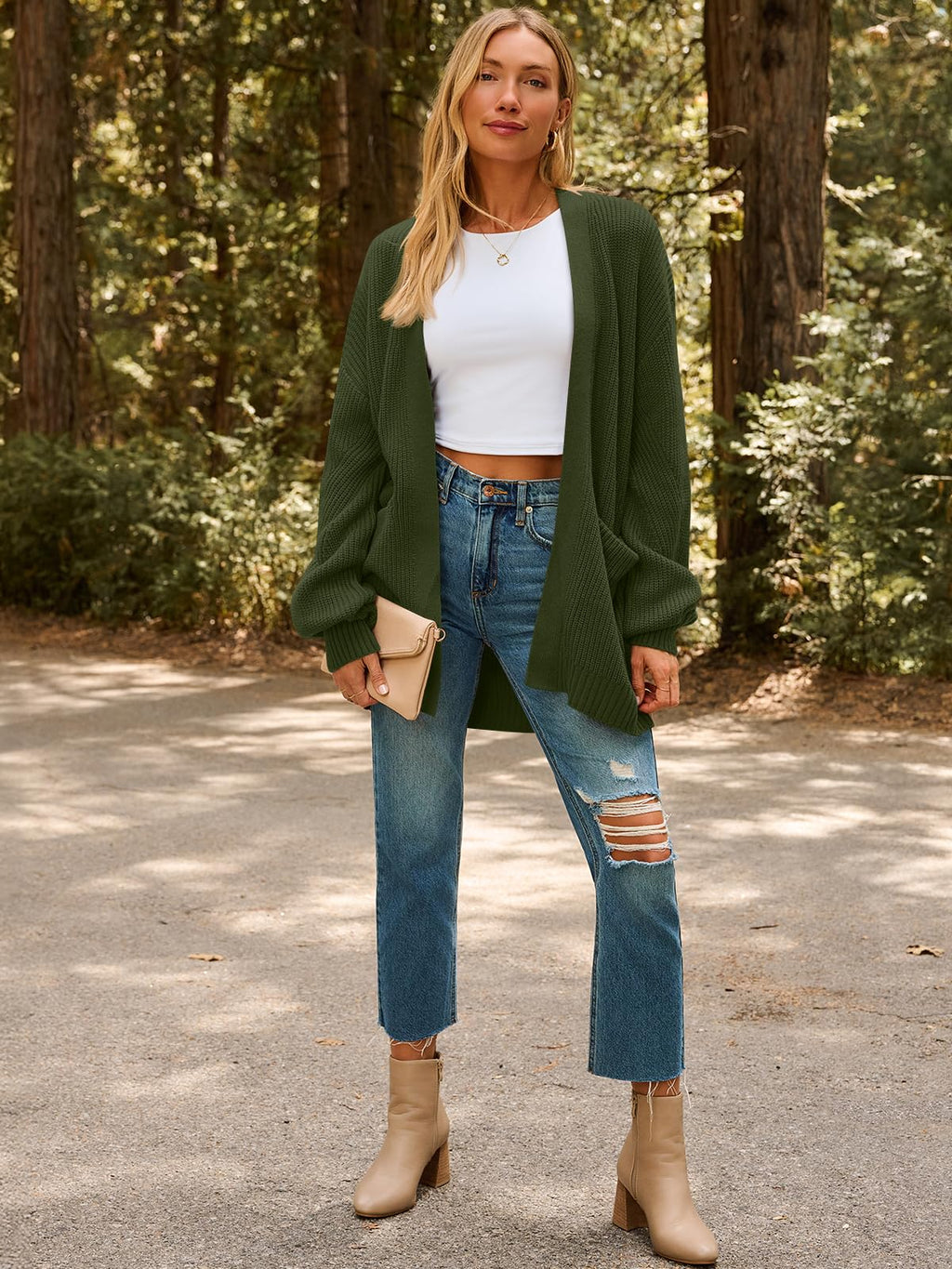 LILLUSORY Women's Oversized Fall Cardigan Sweater