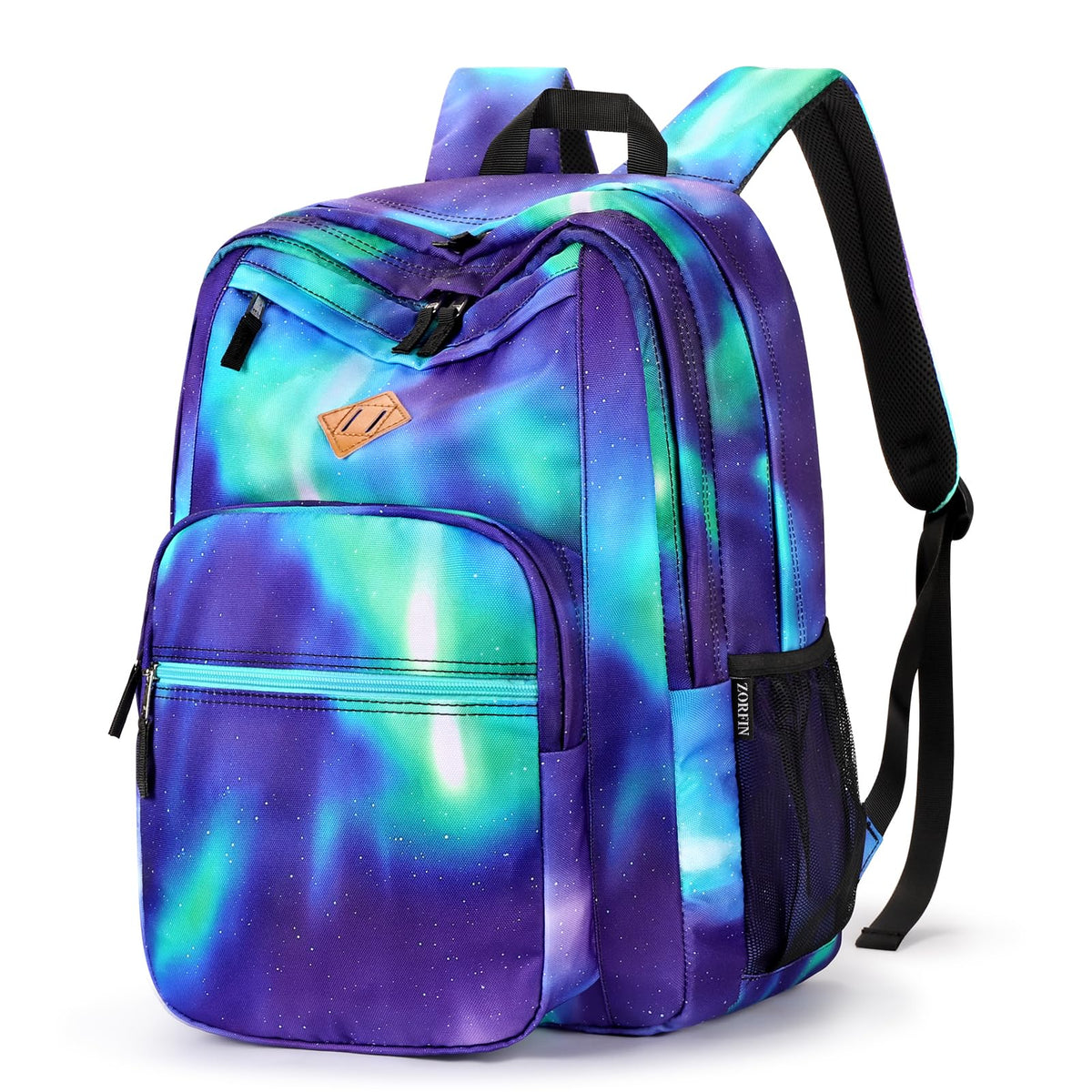 ZORFIN 26L Water-Resistant College and Travel Backpack