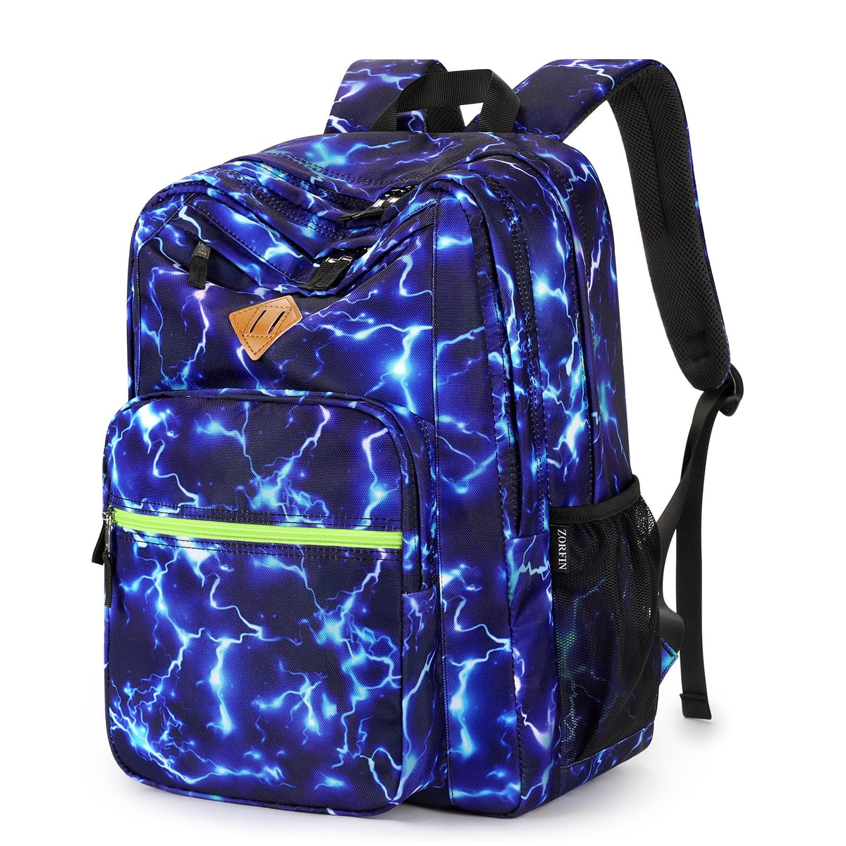 ZORFIN 26L Water-Resistant College and Travel Backpack