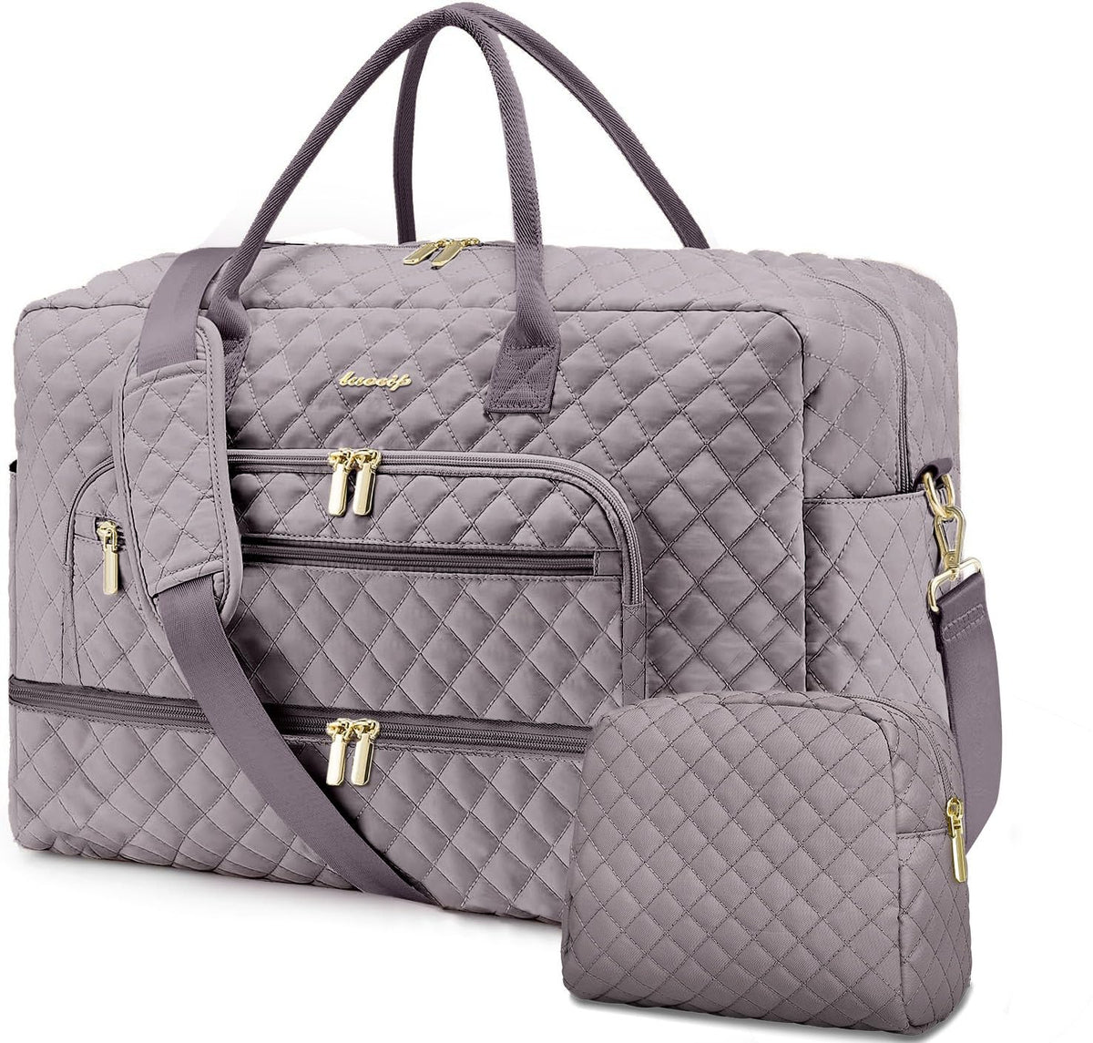 Women's Large Weekender Travel Duffle Bag with Wet Pocket