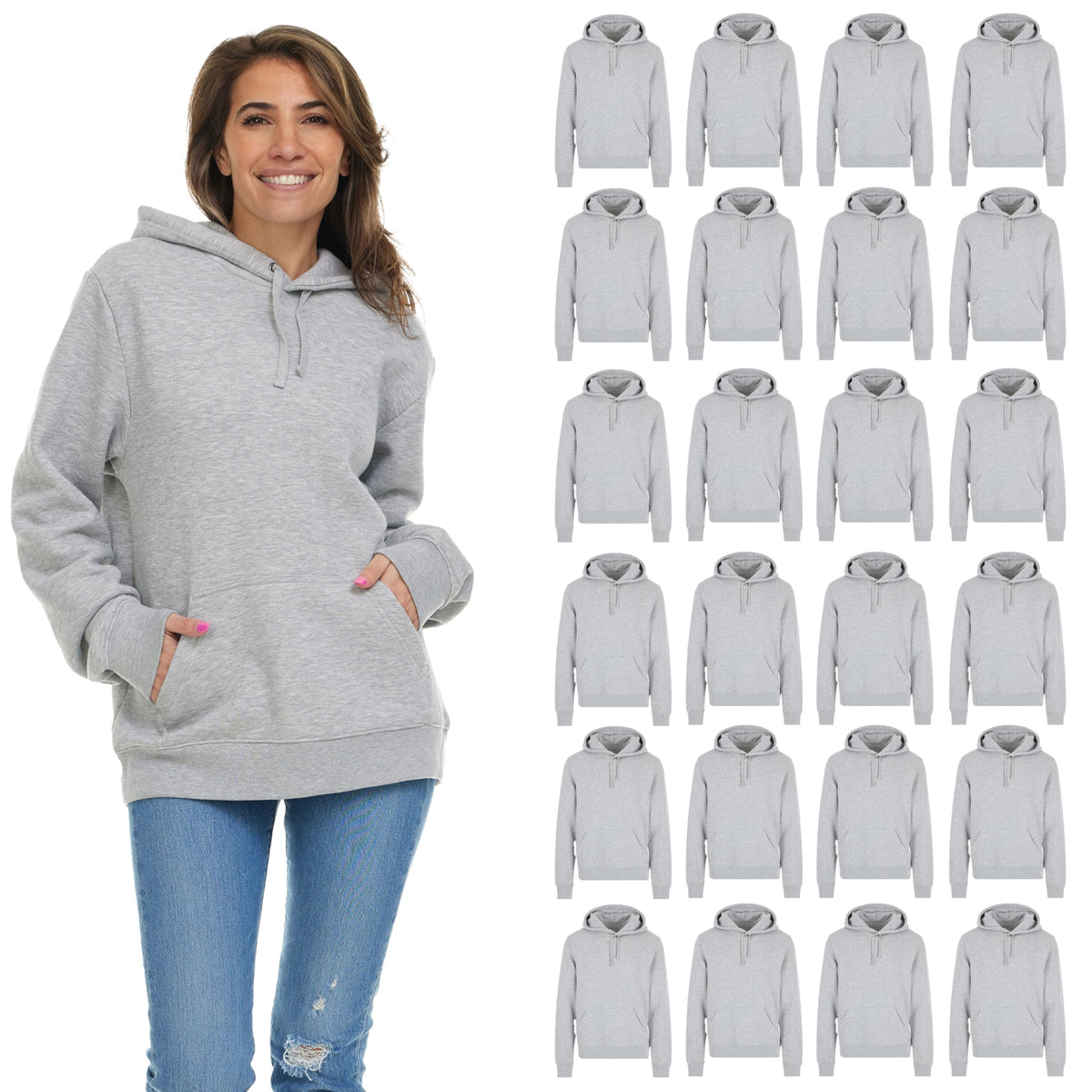 BILLIONHATS Women's Oversized Cotton Blend Hoodie Pack