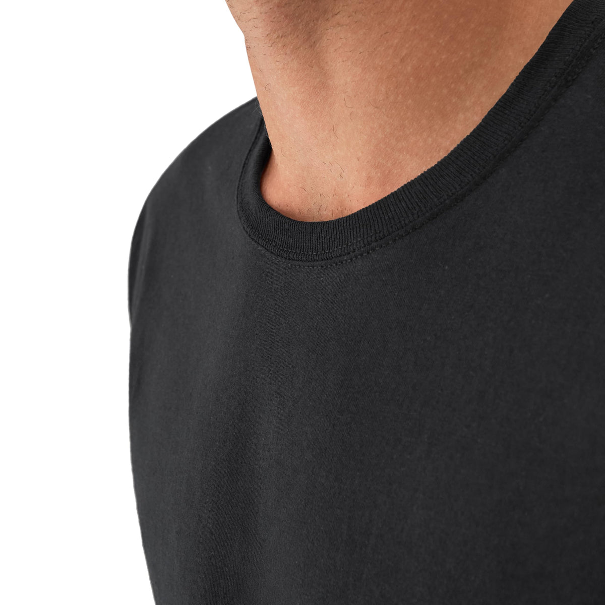 Hanes Men's Stay-Tucked Soft Cotton Undershirts Multipack