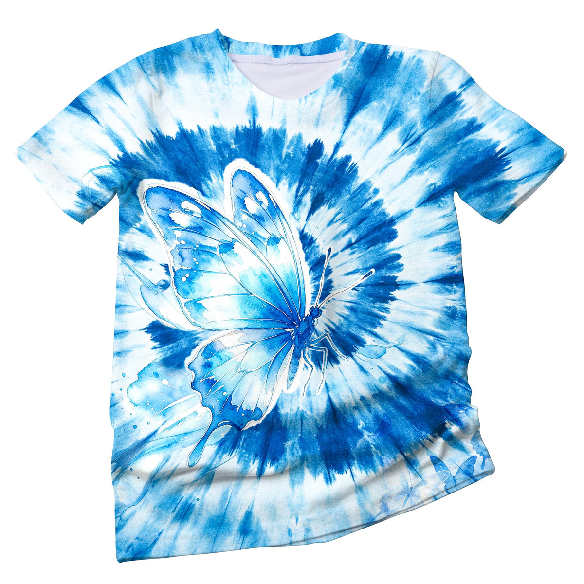 Women's 60s Hippie Tie-Dye Animal Graphic T-Shirt