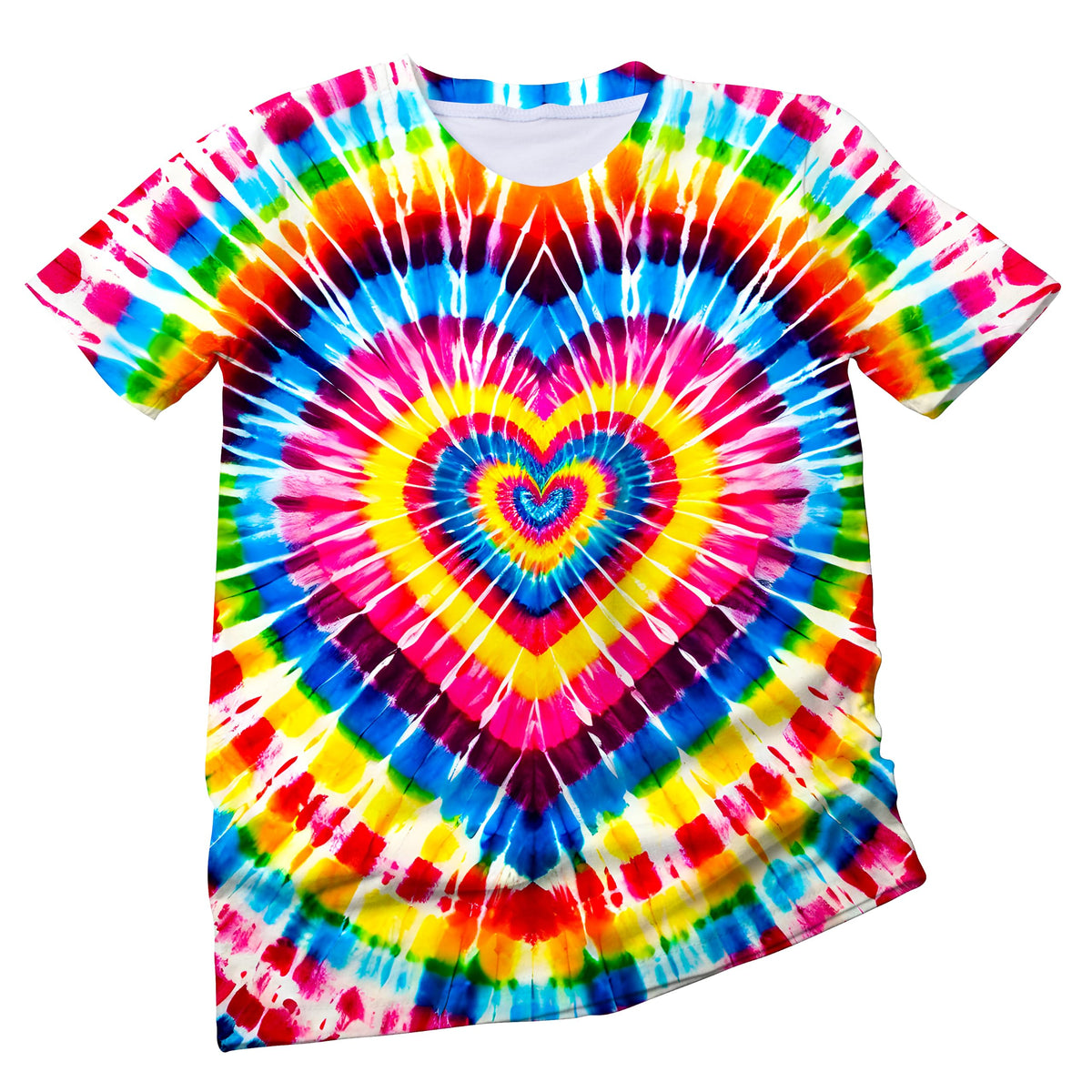 Women's 60s Hippie Tie-Dye Animal Graphic T-Shirt