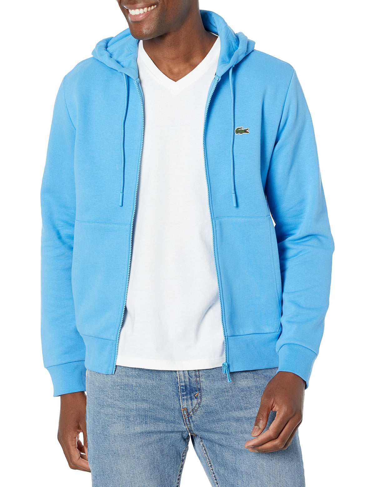 Lacoste Men's Classic Zip-Up Fleece Hoodie Jacket